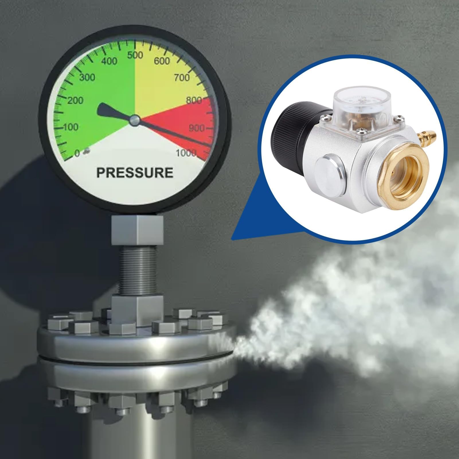 Mini regolatore di Gas CO2, Valvola di Regolazione del Gas CO2, T21 * 4 misuratore di pressione della soda, Regolatore della Birra per Tiraggio della Casa del Riduttore di Pressione di CO2