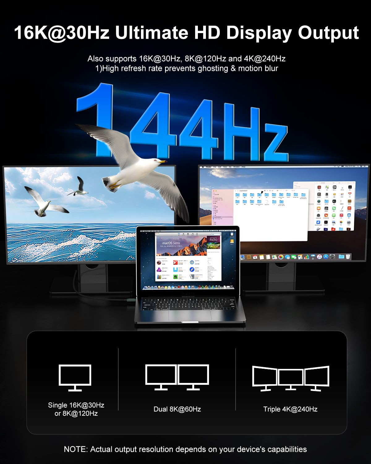 USB 4 Cable for Thunderbolt 5 Cable 6.6ft, 120Gbps Dynamic Data Transfer, 240W Fast Charging, 16K/Dual 8K/4K Video Display for Monitor, Compatible with MacBook, iPhone 17/16, eGPU, SSD & Dock