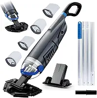 IPOW Aspirador de piscina sem fio, 19 GPM, sucção potente, 2 cabeças de escova, haste de extensão de 182 cm, aspirador de pó recarregável para piscinas, ideal para spas e banheiras de hidromassagem