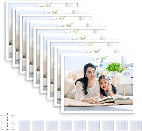 Miniatura 7 de Azulejos de fotos de 8 x 10 pulgadas, marcos de fotos para pegar en la pared, azulejos de fotos para despegar y pegar como juego de marcos de pared