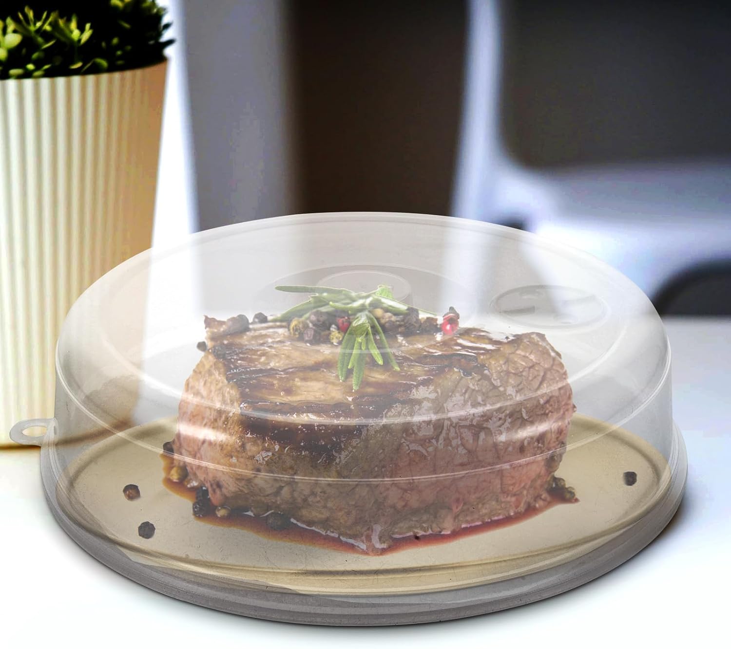 Microwave Oven Food Covers 2pcs Food Protective Tent Covers and Splatter Guard Suitable for Kitchen and Refrigerator Use