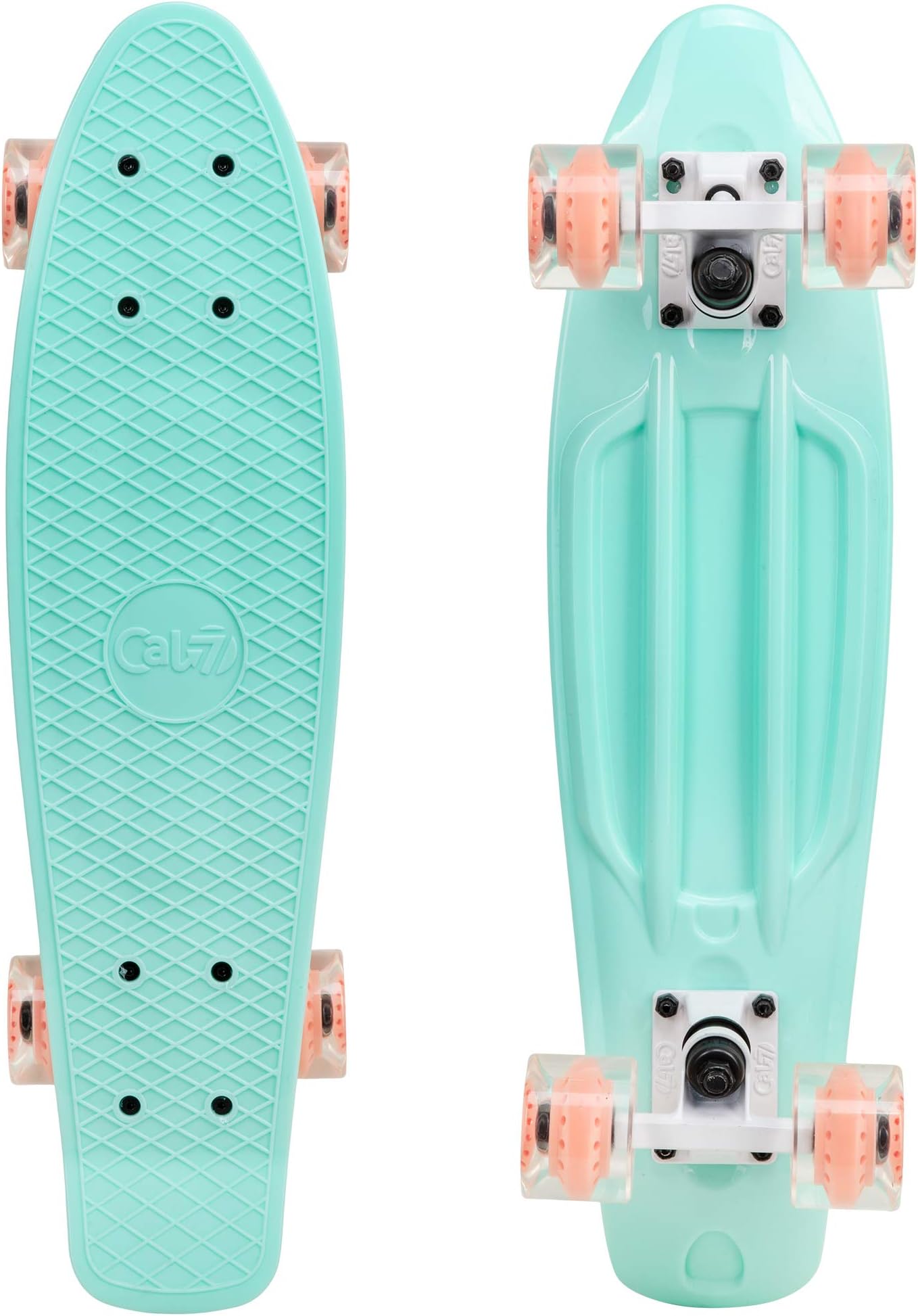 Cal 7 22.5" Complete Mini Cruiser Plastic Skateboard (Arcadia)