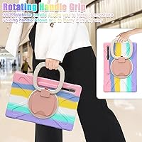 Vista 5 de Funda resistente para Galaxy Tab S10 Ultra 2024/S9 Ultra 2023/S8 Ultra 2022, funda híbrida resistente con soporte para S Pen, funda a prueba