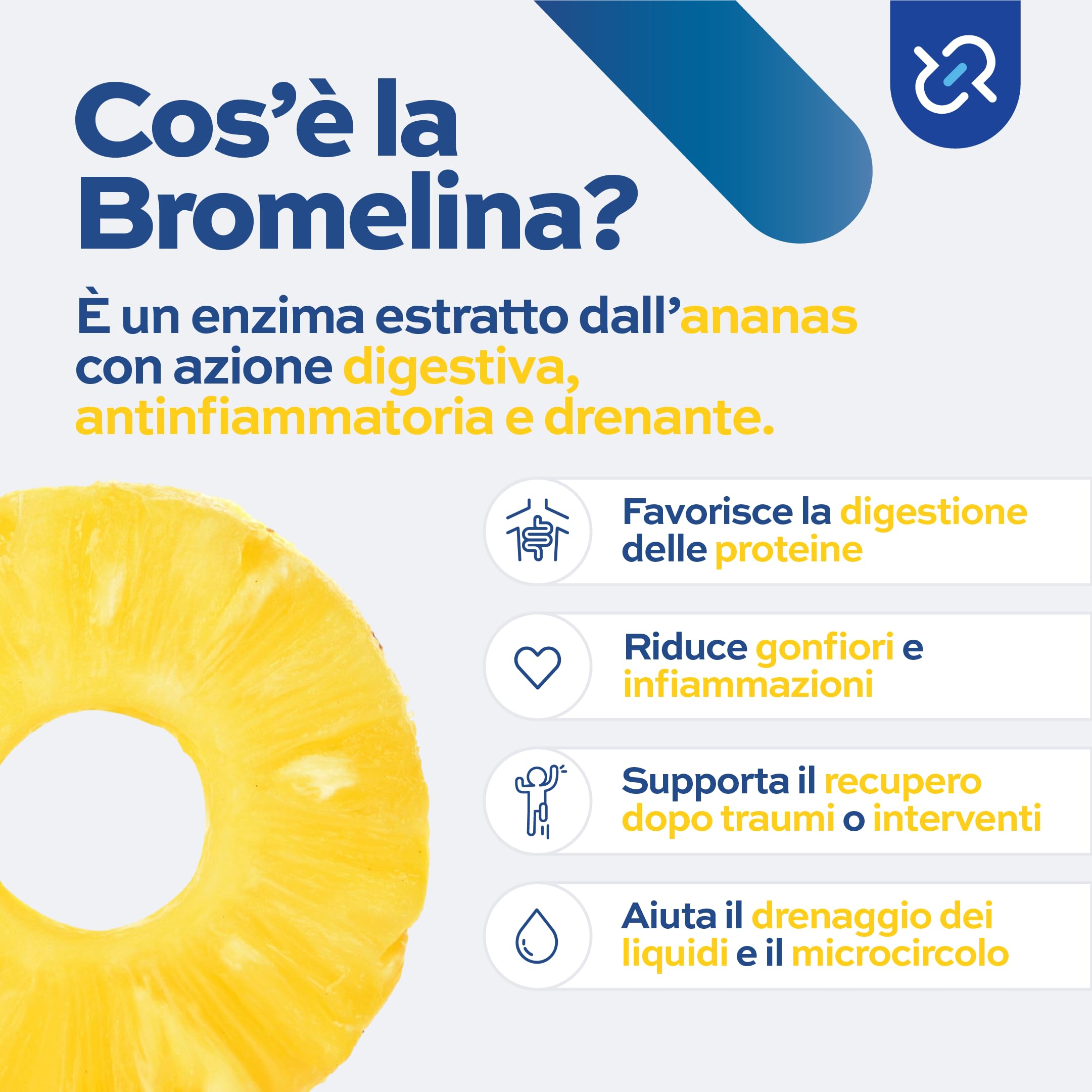 Bromilase Bromelina Drenante Diuretico Disintossicante Anticellulite 60 Compresse con Enzimi Digestivi per Cellulite e Drenaggio Liquidi con Centella Asiatica Equiseto Made in Italy