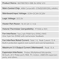Vista 4 de BIGTREETECH EBB 36 GEN2 Extrusora Breakout Adaptador Soporte CAN y USB Comunicación para Nema14 1.417 in Motor paso a paso