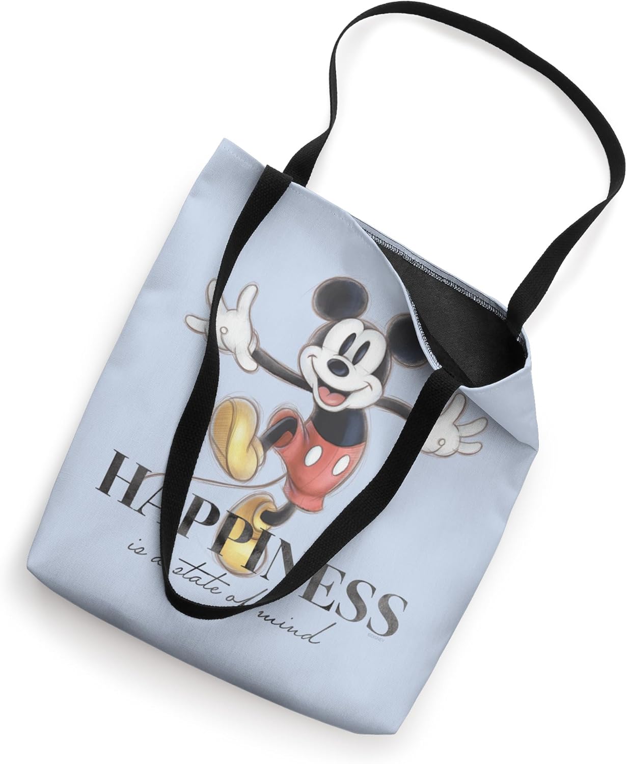 Disney 100 Anniversary Mickey Mouse D100 Quote Happiness Tote Bag