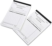 Vista 2 de Libros de recibos duplicados personalizados con el nombre de su empresa. 2 libros (100 juegos) numerados.