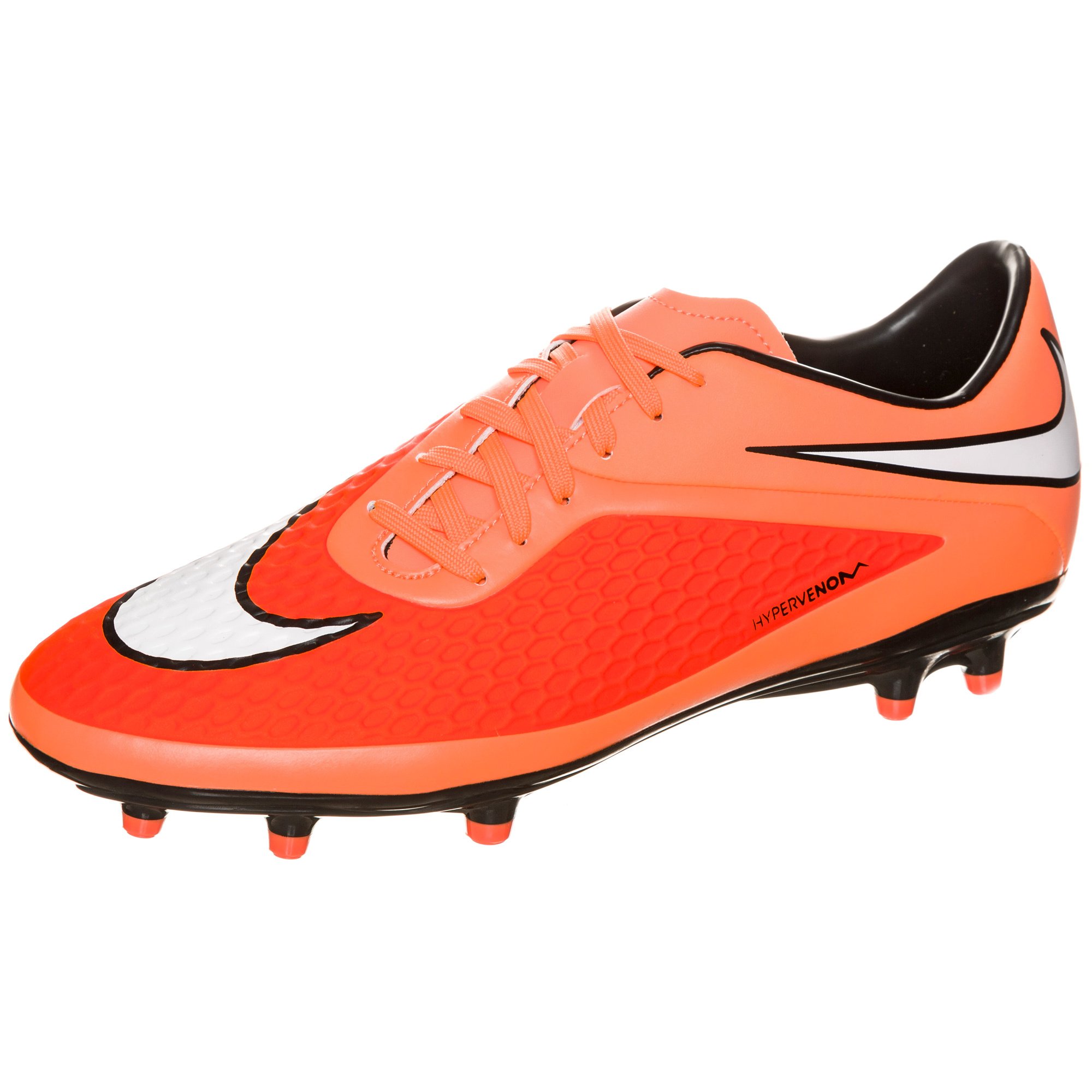Nike Men's Hypervenom Phelon Fg Hyper Crimson/White/ATMC Orng/Blk Soccer Cleat 10 Men US