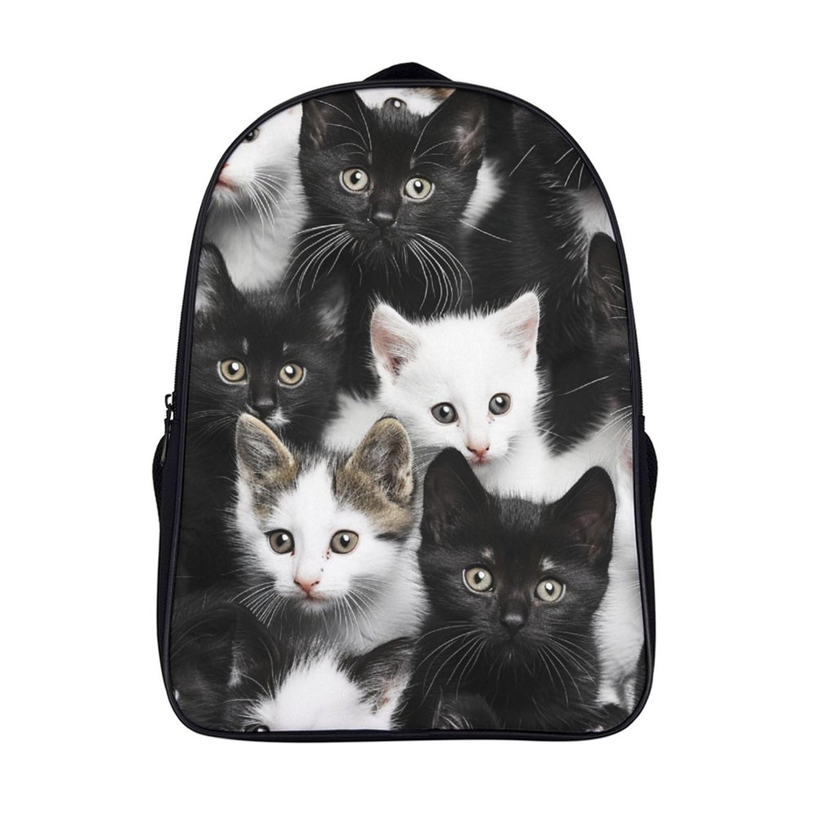 Mochila de gato 3D preescolar con ajuste de pecho para cuidar la espalda de niñas 7
