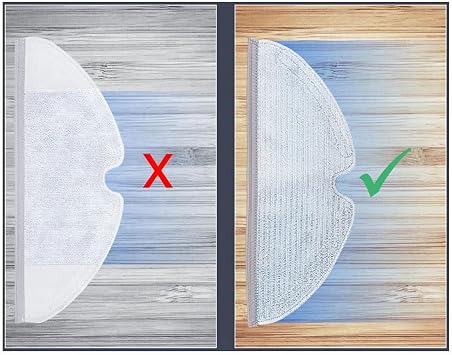 ibrush 2-Mop Fiber Cloth compatible with Ibrush S5 Max (iBrush compatible with Roborock S5 Max)