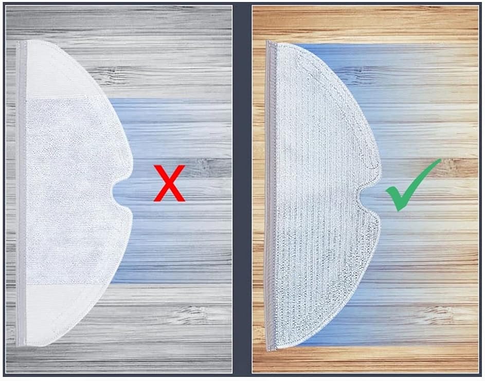 ibrush 2-Mop Fiber Cloth compatible with Ibrush S5 Max (iBrush compatible with Roborock S5 Max)