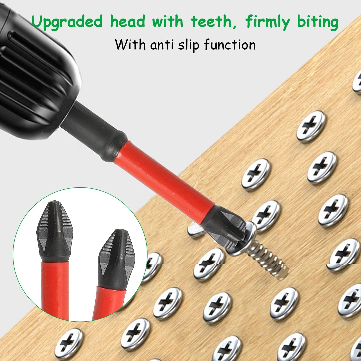 Set 12 Punte Avvitatore Magnetiche Professionali - 25mm A 150mm, Per Legno, Auto, Fai Da Te