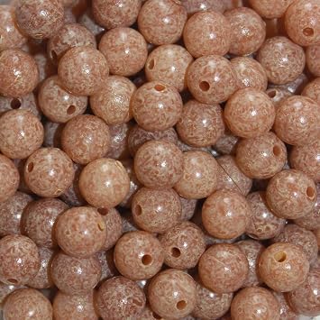 Troutbeads Mottled Fishing Bead Dirty Roe 8mm Package of 30