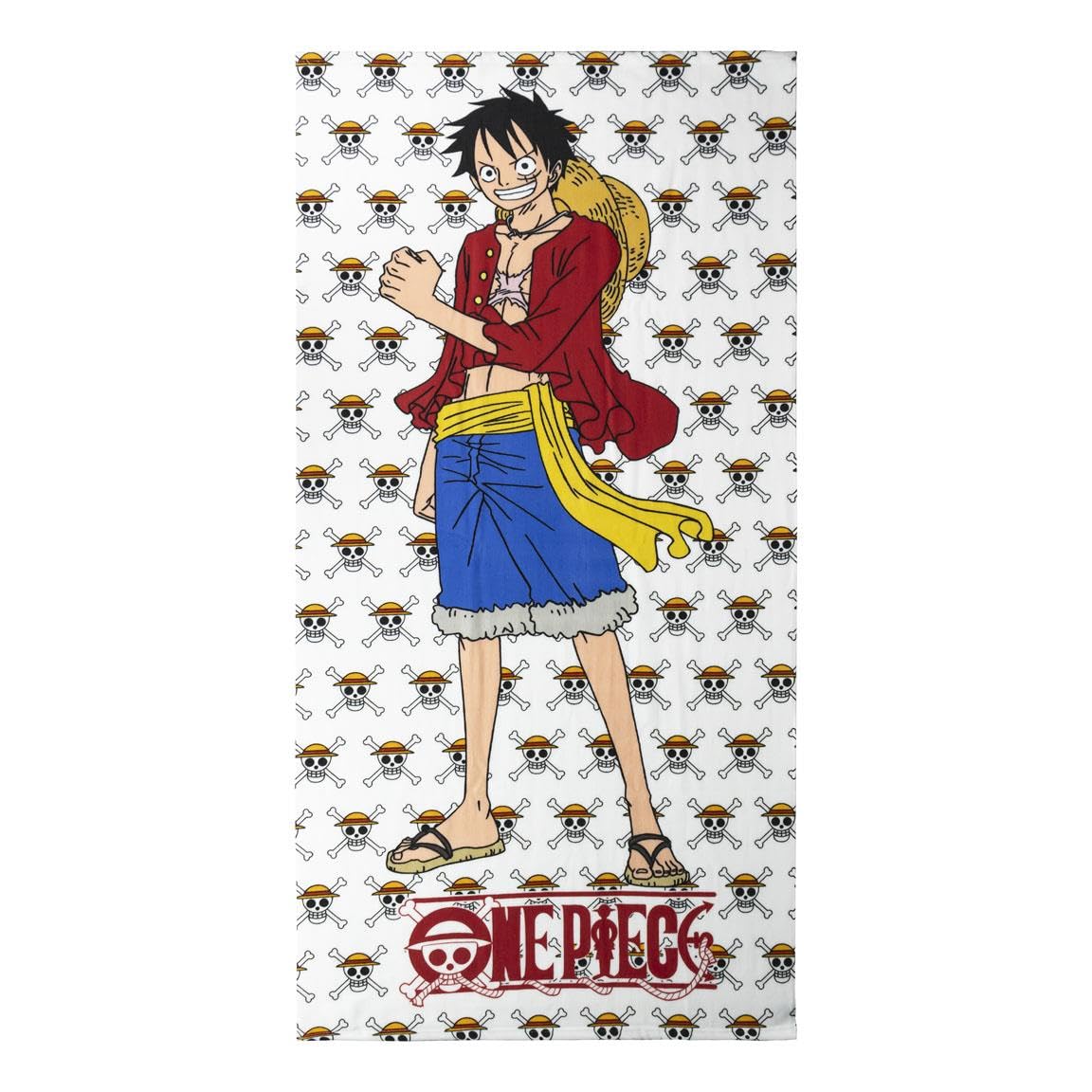 One Piece Luffy Kids Towel – 100% Polyester, Super Soft Feel, Lightweight & Quick-Dry, 70 x 140 cm – Perfect for Home, Bath, Beach & Swimming Pool