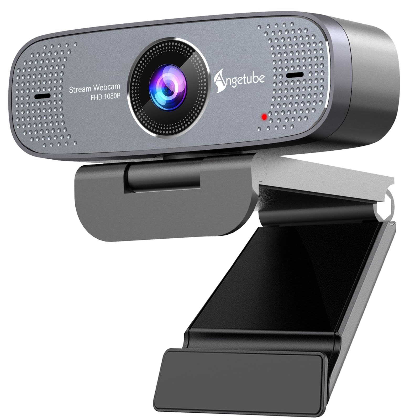 Angetube 1080P Webcam with Microphone, HD Streaming Webcam/USB Auto Focus Web Camera/Cam f Compatible with/Zoom/Skype/Teams