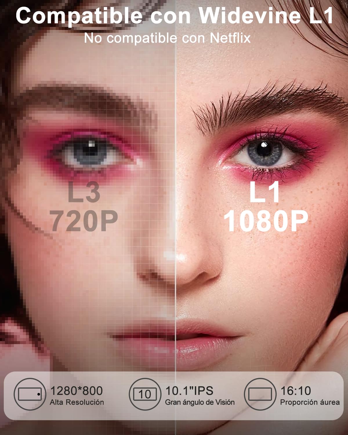 GOODTEL Android 15 Tablet 10.1 Pollici 22GB RAM + 128GB ROM (2TB TF), Octa-Core, WLAN 5G, Gemini AI, GMS, Widevine L1, 8MP + 5MP, Tipo C, OTG, Cast, Tablet PC con custodia, tastiera e mouse, Nero