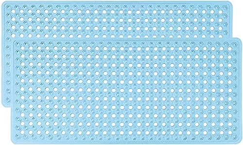 Vista 41 de GORILLA GRIP Alfombrilla para bañera patentada, lavable a máquina, con ventosas y orificios de drenaje para mantener las bañeras limpias, suave