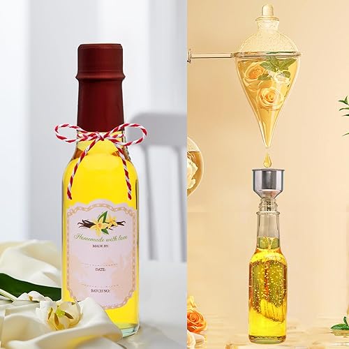 Vista 12 de Encheng Paquete de 35 botellas de salsa picante de 5 onzas con tapas, botellas de vidrio Woozy con insertos de gotero y cápsulas retráctiles, Negro