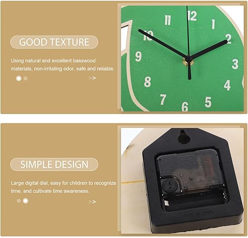 Miniatura 9 de Reloj de pared sin tictac, con forma de dinosaurio, colgante, reloj de aprendizaje, reloj de dibujos animados, moderno, funciona con pilas,