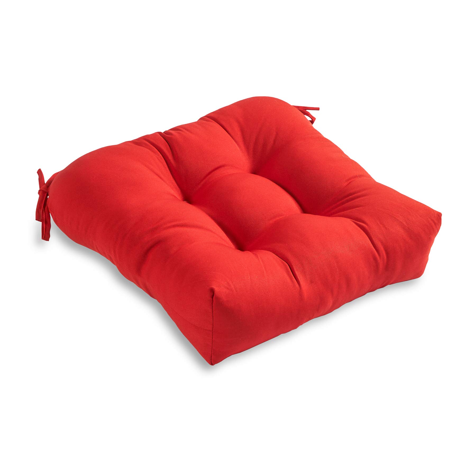 South Pine Porch Solid Salsa Red 20-inch Seat Cushion, 1 Count (Pack of 1)