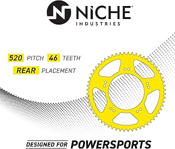 Amazon.com: NICHE 520 Pitch 46 Tooth Rear Drive Sprocket for