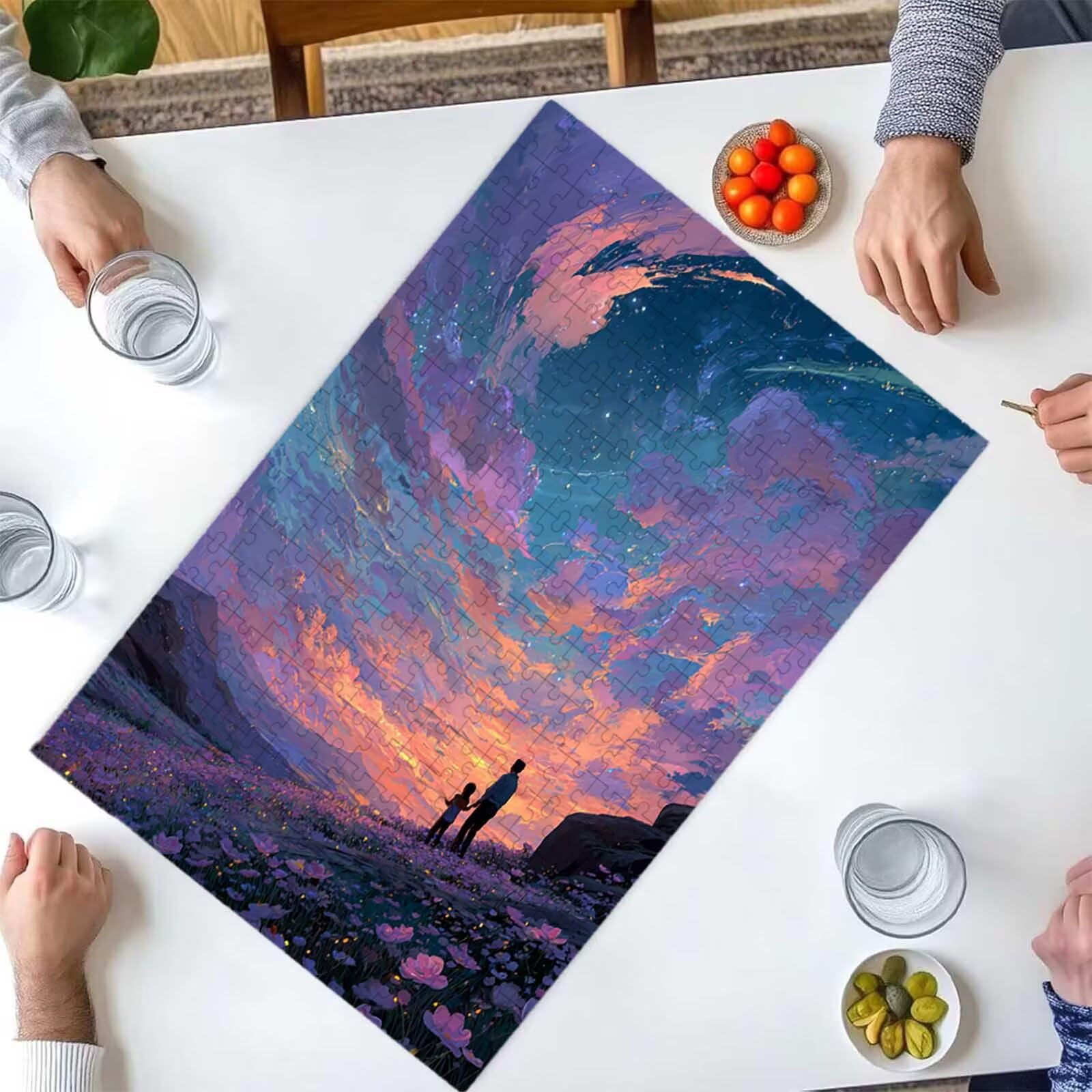 4000 Pezzi di Puzzle, Autunno Fiore 4000 Pezzi di Puzzle per Adulti, Regalo Anniversario, Regalo Natale, Decorazione Casa, Prevenzione Degenerazione Cerebrale Negli Anziani 140 x 87cm PjY7954 D-J