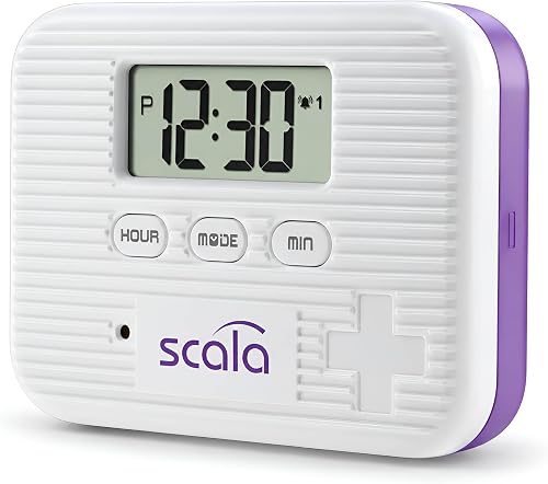 scala Pilulier avec minuteur 6 compartiments 