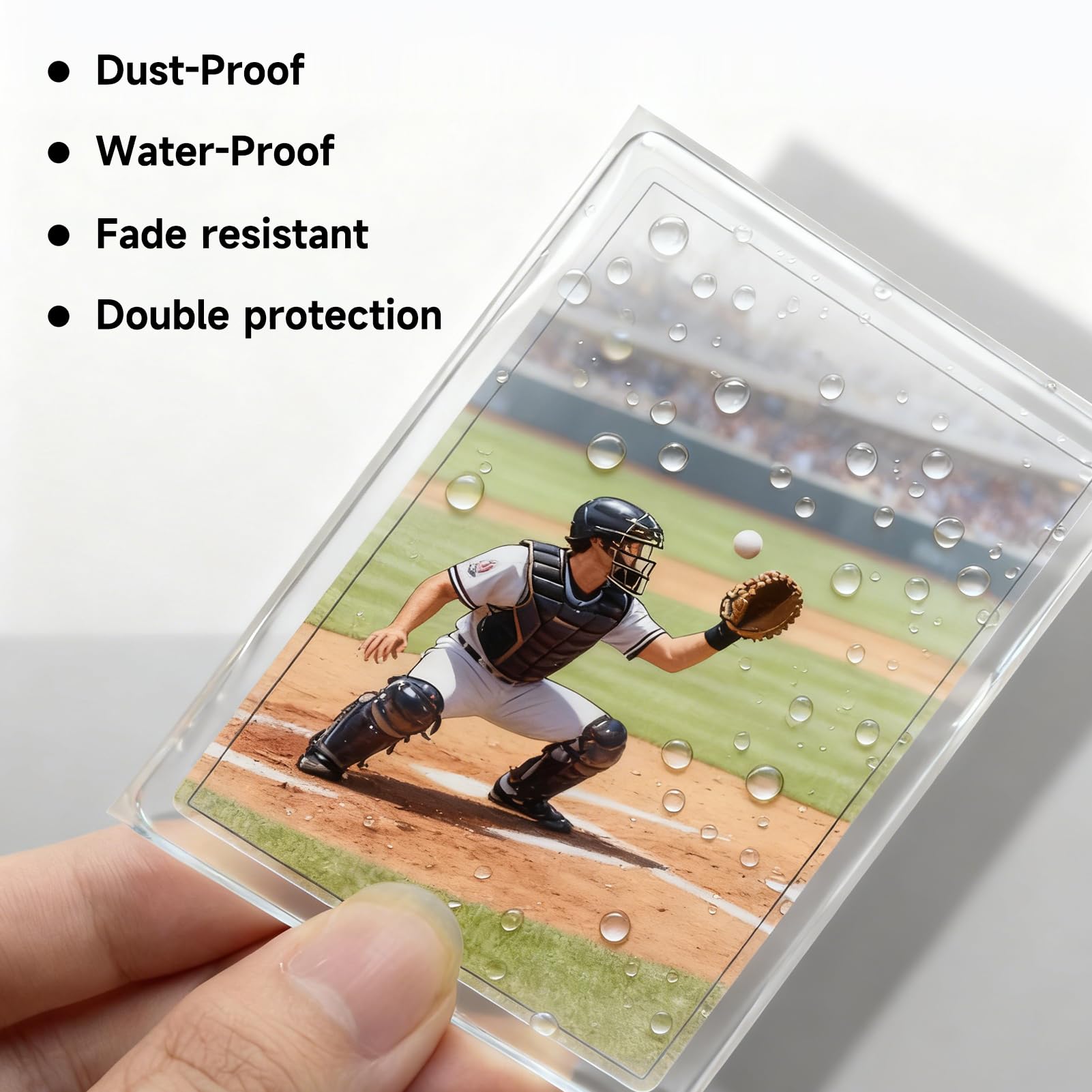 300 Pcs Penny Sleeves, 66x91mm Standard Size Trading Card Sleeves Cards Protector - Image 3