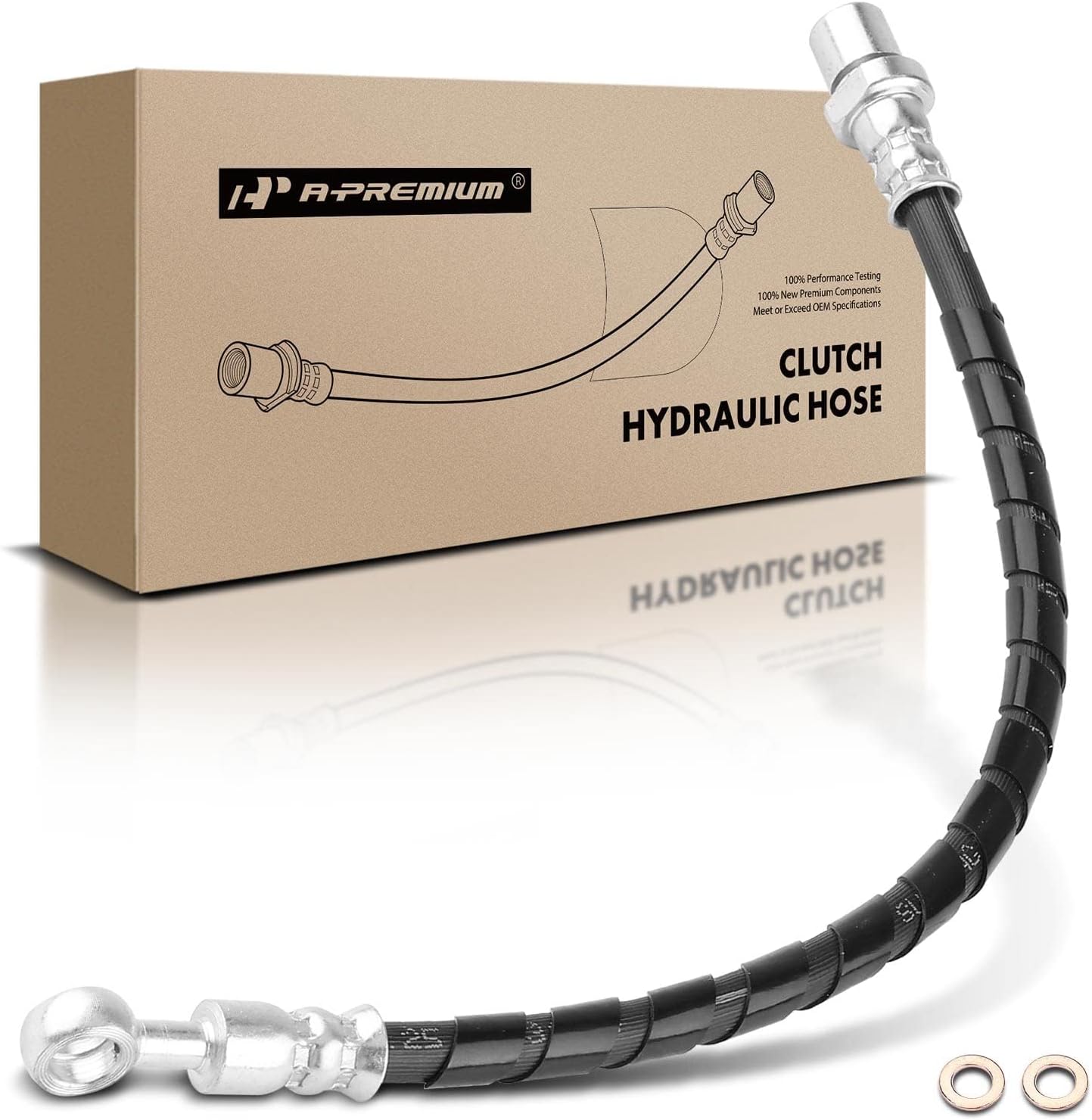A-Premium Clutch Hydraulic Hose Line Compatible with Subaru Outback 2000-2011, Forester Impreza 1998-2011, Legacy 1998-2012, Baja 2003-2006, Replace# 32006991