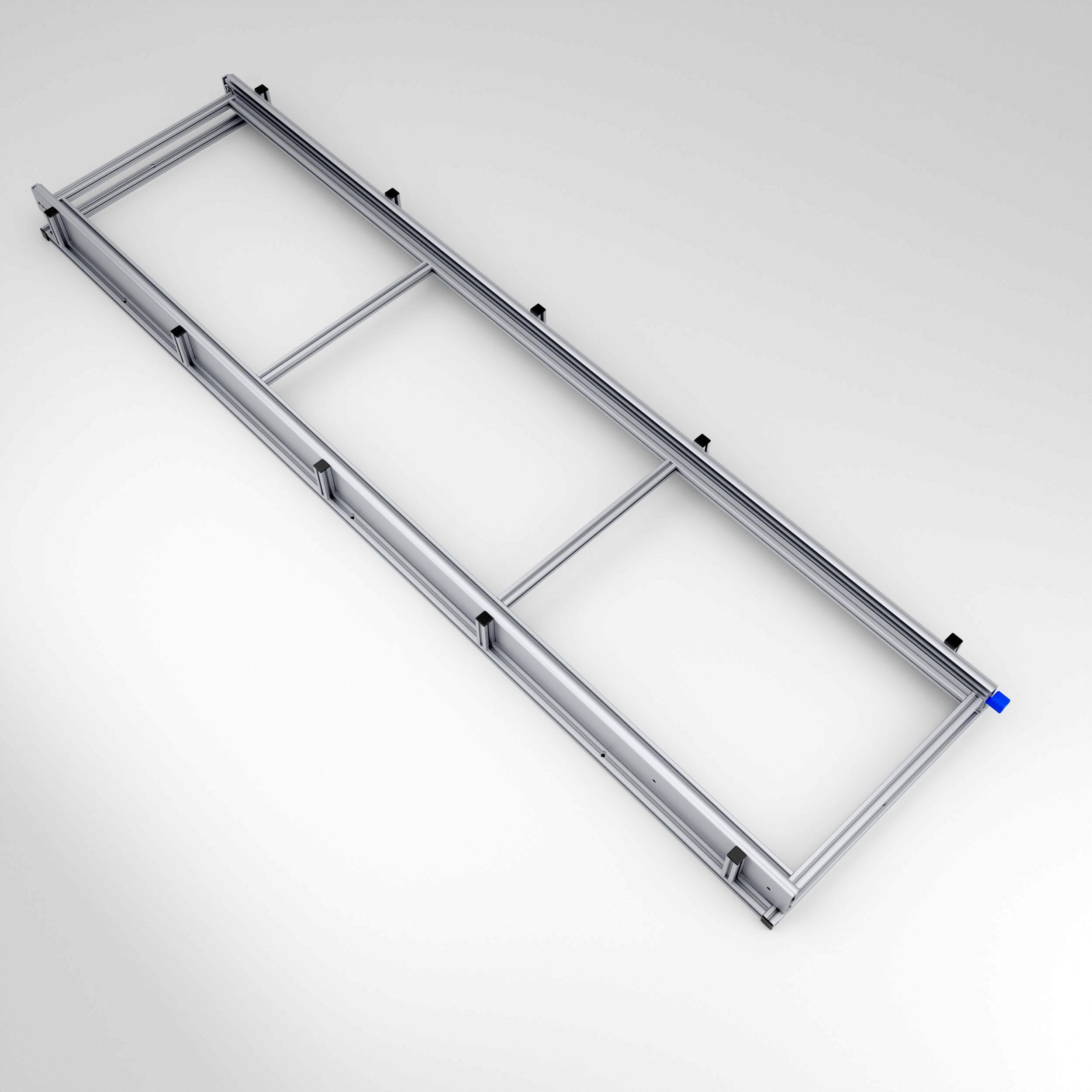XXL Heckauszug für Kastenwagen - 180cm Schwerlastauszug - Einhandbedienung - Vollauszug Camper Heckgarage (180x40cm)