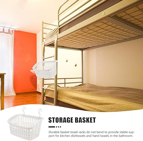 Miniatura 7 de Luxshiny Cesta de ducha colgante de plástico con gancho para baño, champú, acondicionador, cocina, despensa, baño, dormitorio, 3 uds