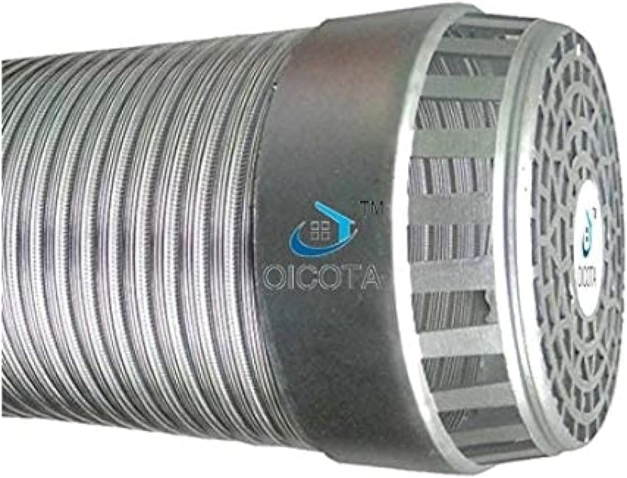 Oicota Chimney Exhaust Pipe Expended upto 10 ft with Cowl Cover (6 INCH PIPE WITH COWL COVER)