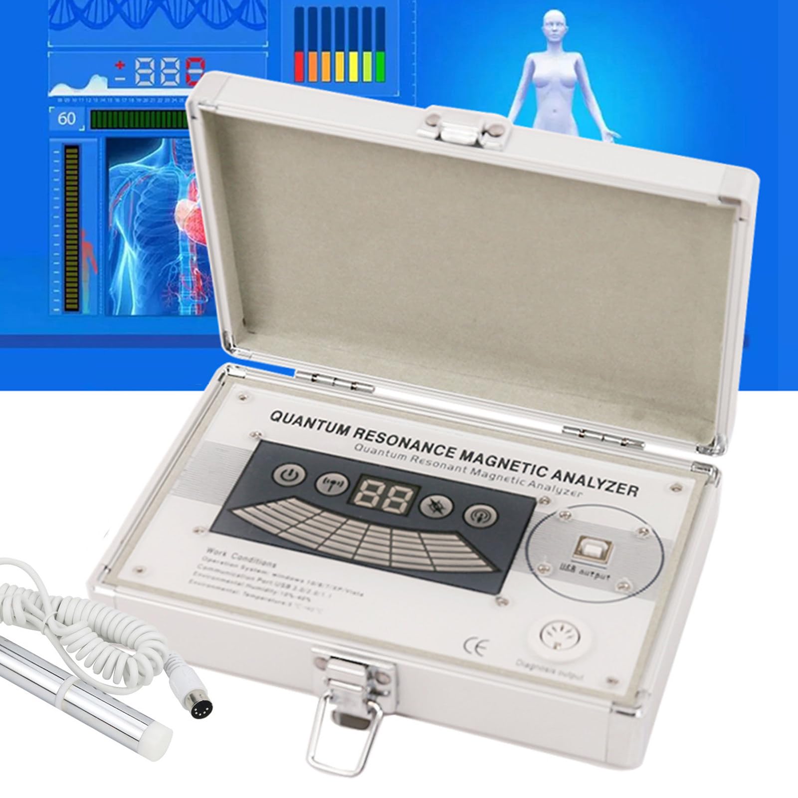 Analizzatore Qantum, Analizzatore Corporeo Quantum Health - 45 Report, Analizzatore Magnetico A Risonanza Quantistica, Scanner Sanitario Multifunzionale Subhealth Con Analisi Dinamica 3D
