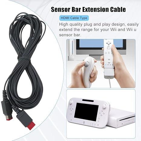 كابل تمديد شريط الاستشعار بطول 30 قدمًا لجهاز Wii وWii U