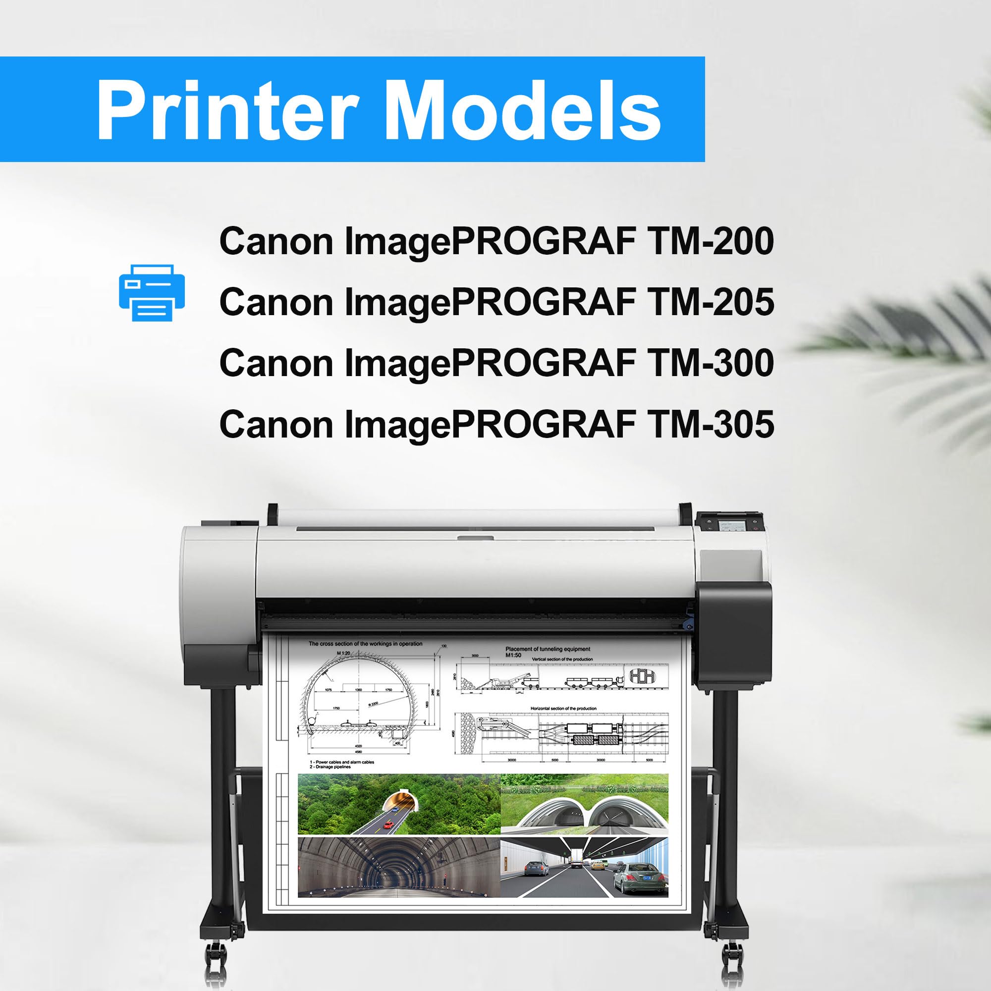 INK-TANK PFI-120 Compatible Ink Cartridge For Canon IPF TM-200 - View #9