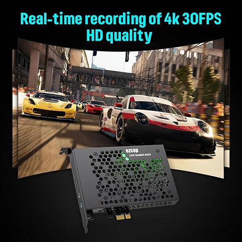 Miniatura 6 de Tarjeta de captura de juegos, HDMI PCI-E 4K de 30 fps y transmisión en vivo desde sistemas de juegos, videocámaras, DSLR, compatible con bucle HDMI