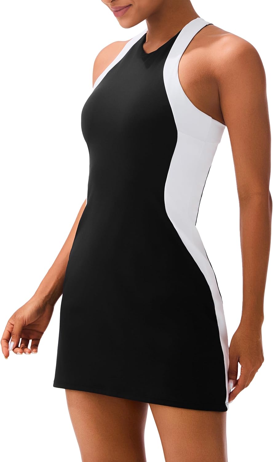 athletic tennis golf dress with builtin bra and shorts
