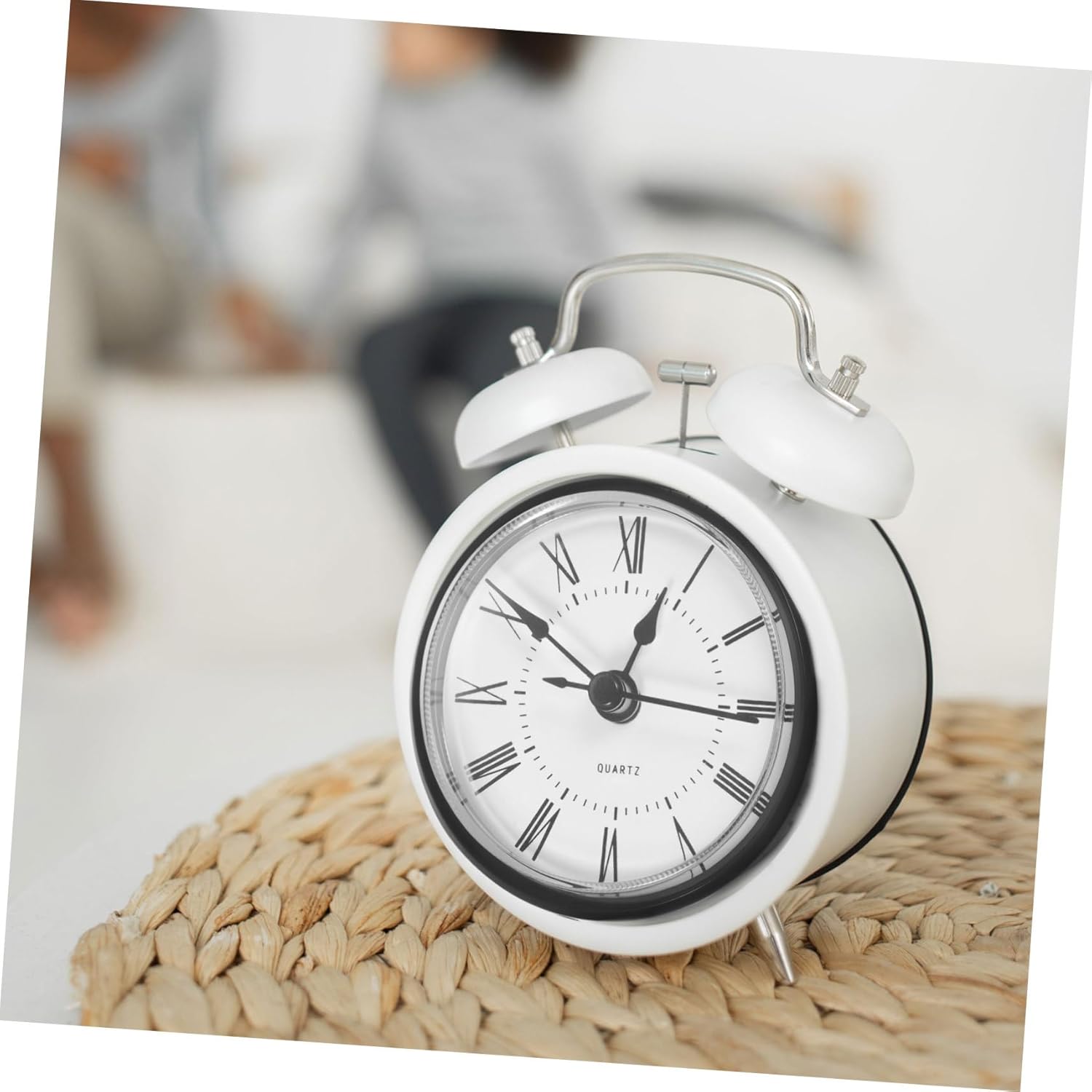 DOITOOL 5pcs Miniature Clock Face Black White Roman Numeral Quartz Movement Replacement Insert