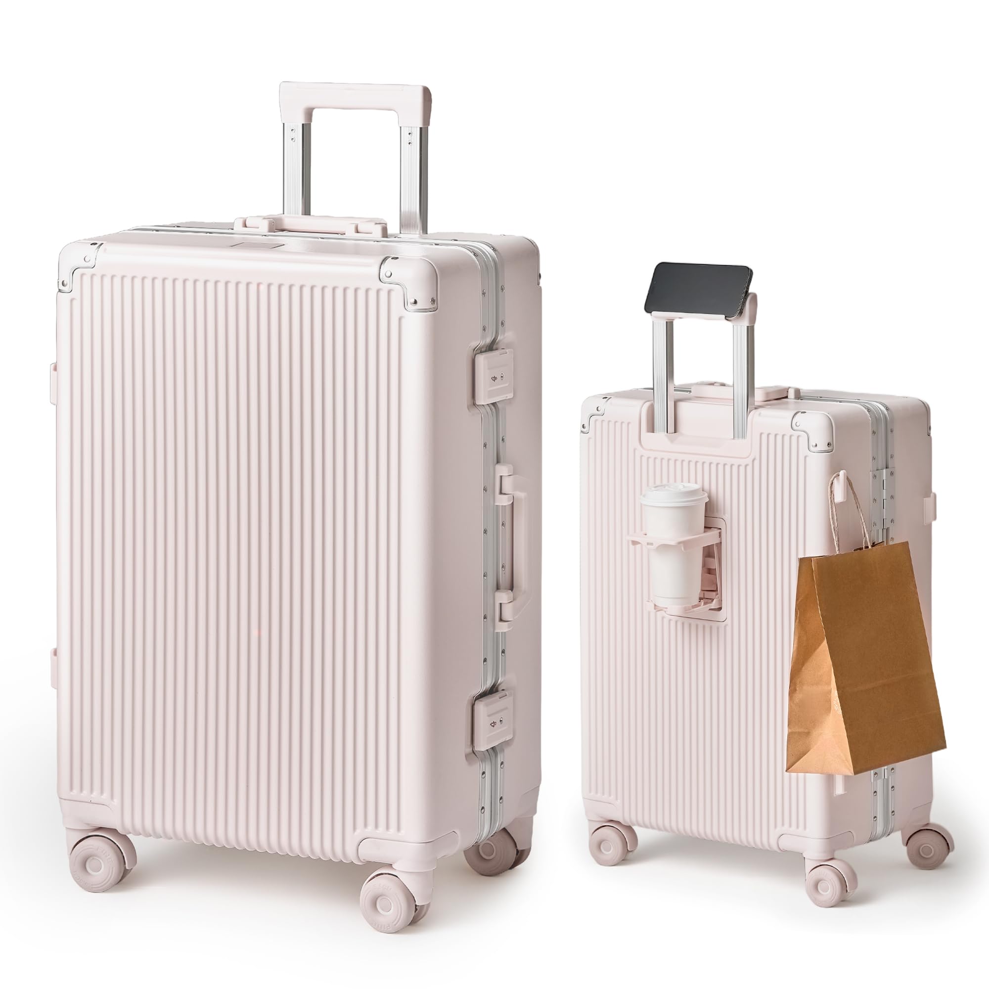 Amazon | [Yuweijie] 進化形！ スーツケース 大型 ワンタッチ式カップ