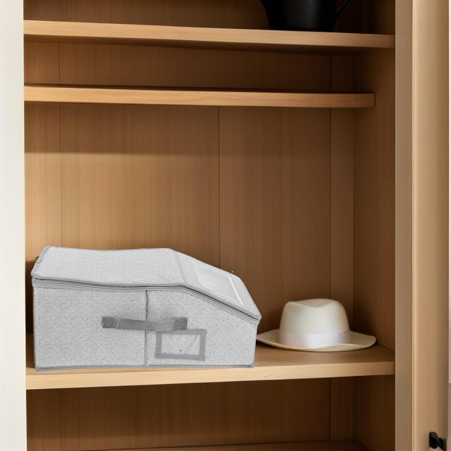 Foldable Baseball Cap Organizer Box Large Capacity Dustproof