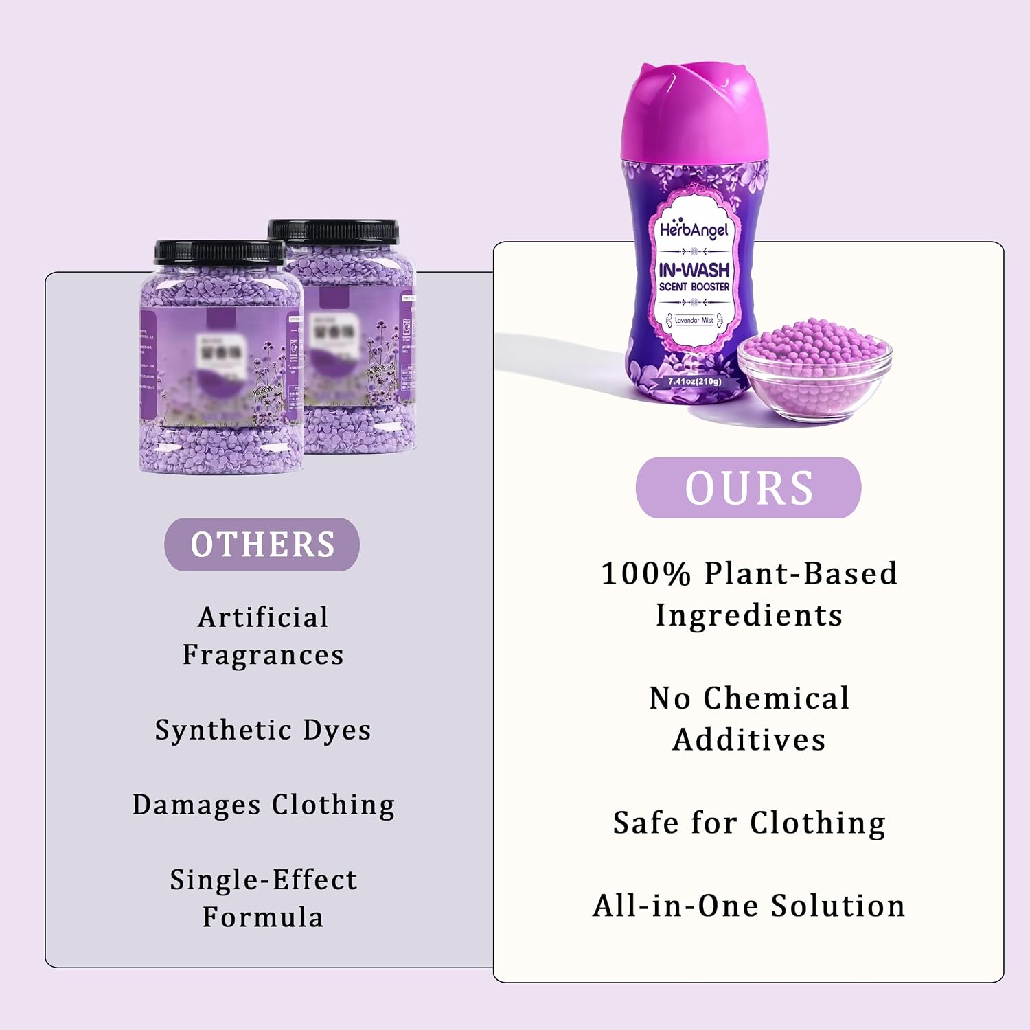In-Wash Laundry Scent Booster Beads Lavender 7.41 Oz, Up to 20 Wash Cycles