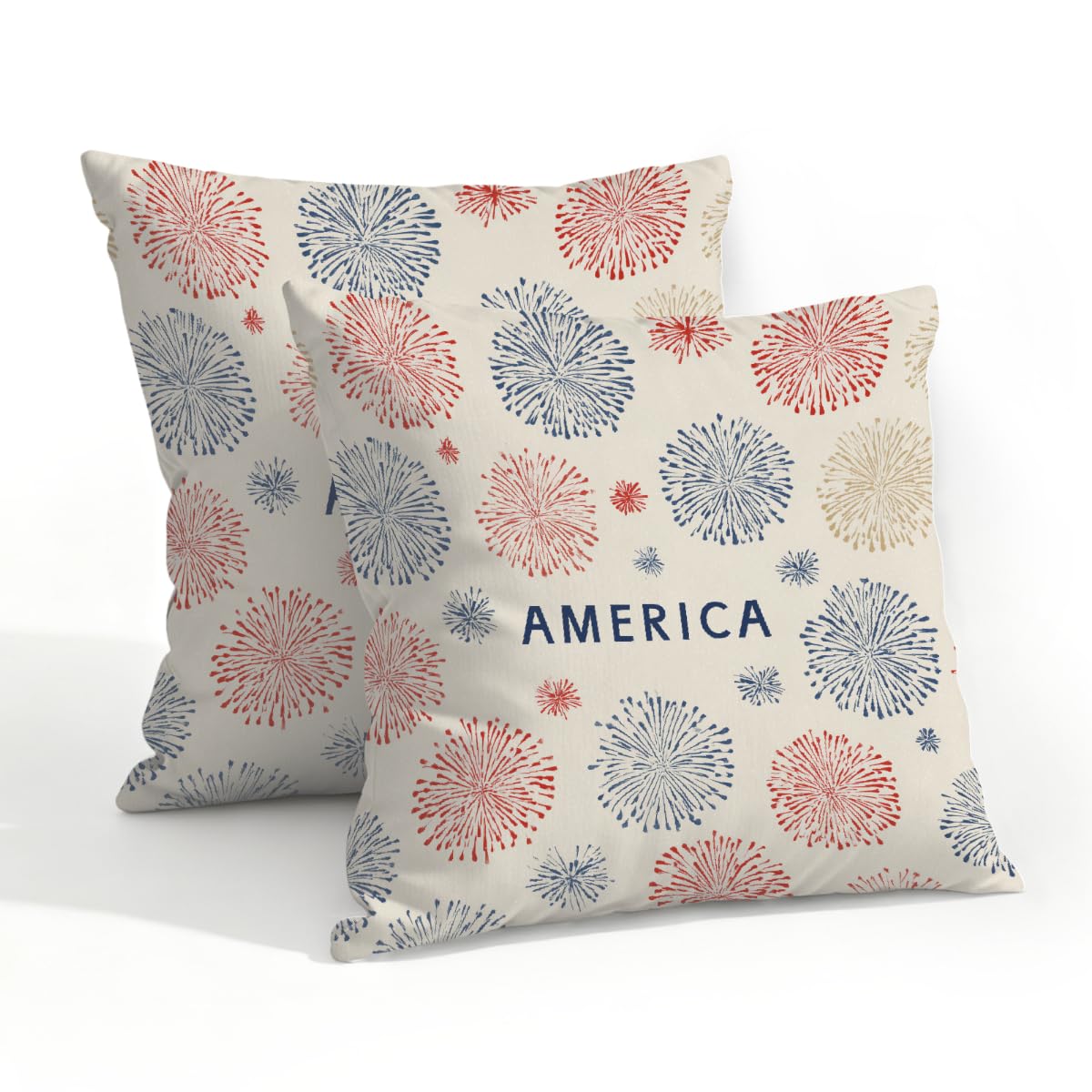 Outdoor Pillow Covers Waterproof Pillowcases 20x20in Set of 2 250th America Celebrations Decorative Throw Cushion Case for Couch Sofa Garden Patio Furniture