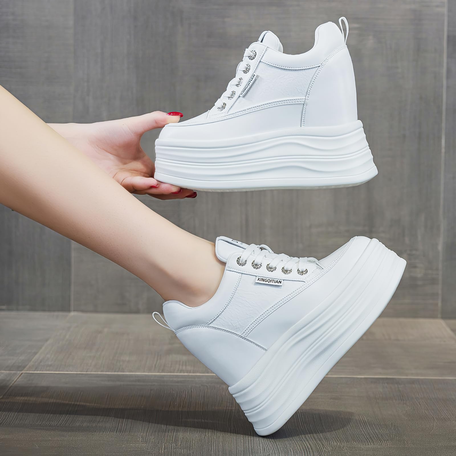 AONETIGER Sneakers Platform Donna Moda Casual
