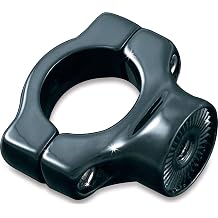 Kuryakyn 3116 Motorcycle Accessory Side Mount License Plate Holder Clamp for 1986-2017 Harley-Davidson Softail Motorcycles without Swingarm Covers or 1-1/8" Diameter Tubing, Gloss Black
