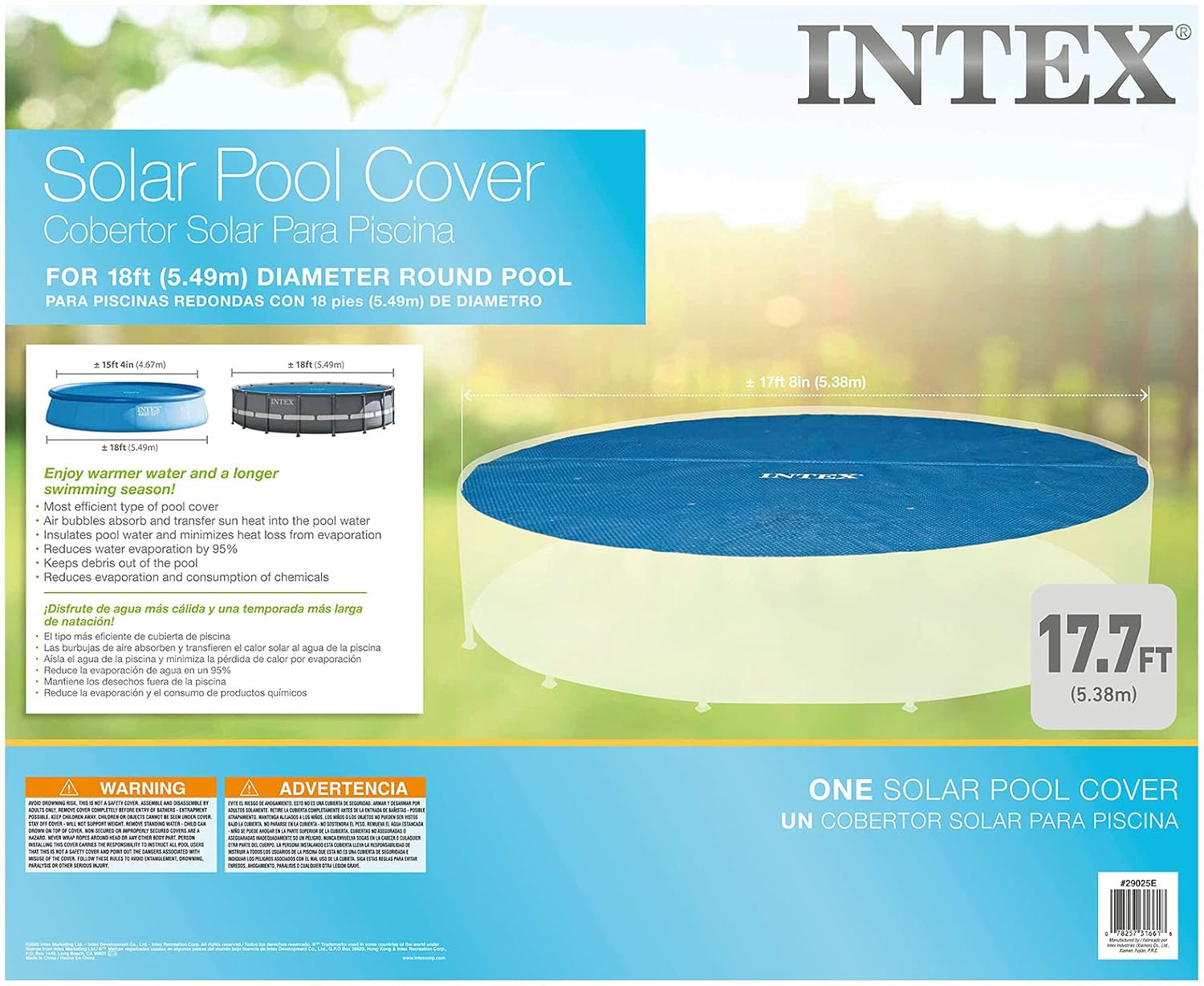 "Intex Solar Pool Cover for 18ft Pools" - Image 13