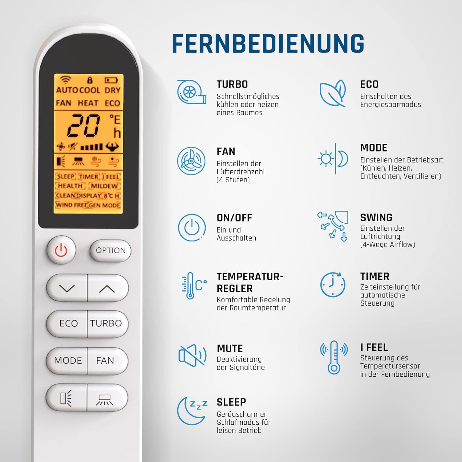 Danyon Multisplit Klimaanlage 3 Innengeräte - 27000 BTU - 7,9 kW - Inverter Klimagerät mit Heizfunktion, WiFi und Smart-Home - sehr leise & energiesparend, Splitgerät vorgefüllt