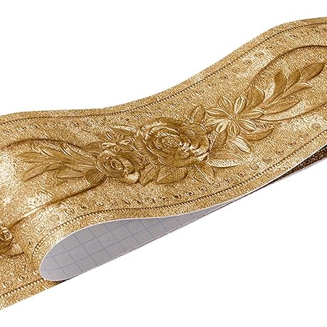 3D Decorative Floral Molding Waterproof Wallpaper Border