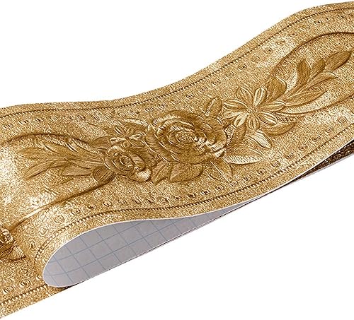 Vista 12 de Papel tapiz decorativo 3D impermeable, para decorar el borde del baño, la cocina, la encimera del salpicadero, 4 x 16.4 pies (estilo 1)