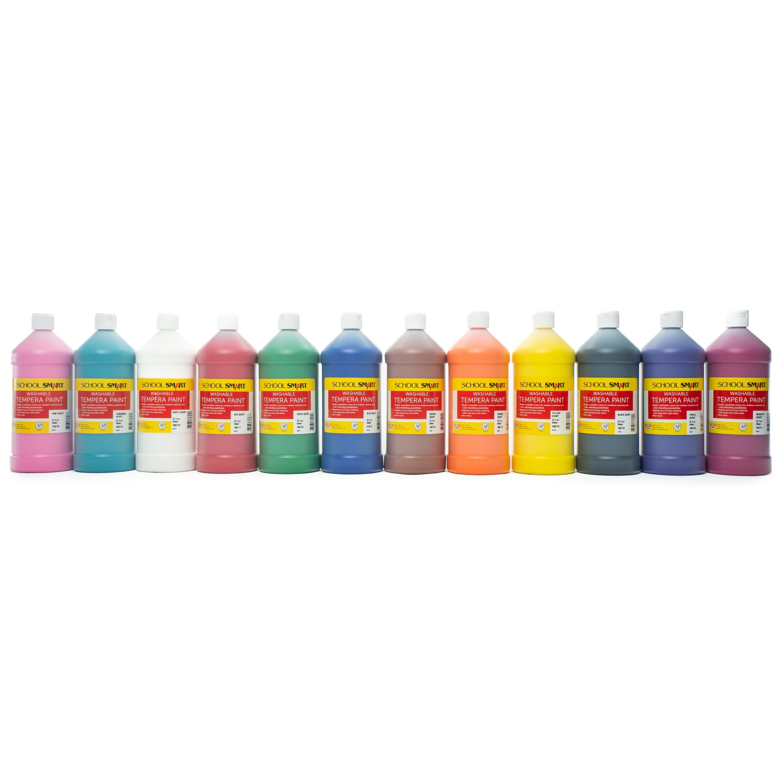 School Smart Washable Tempera Paint - Gallon Size, Blue, Model SS214-730, Pack of 1 main image 1