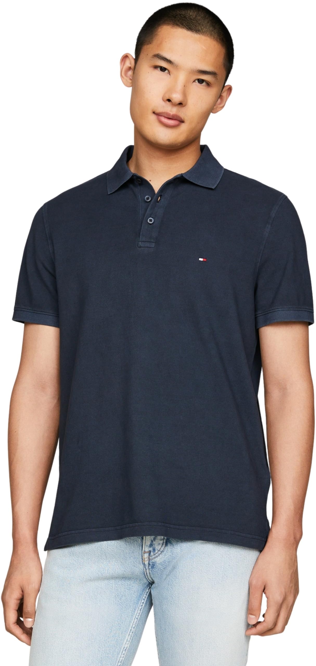 Tommy Hilfiger Polo de Manga Corta para Hombre Regular Fit